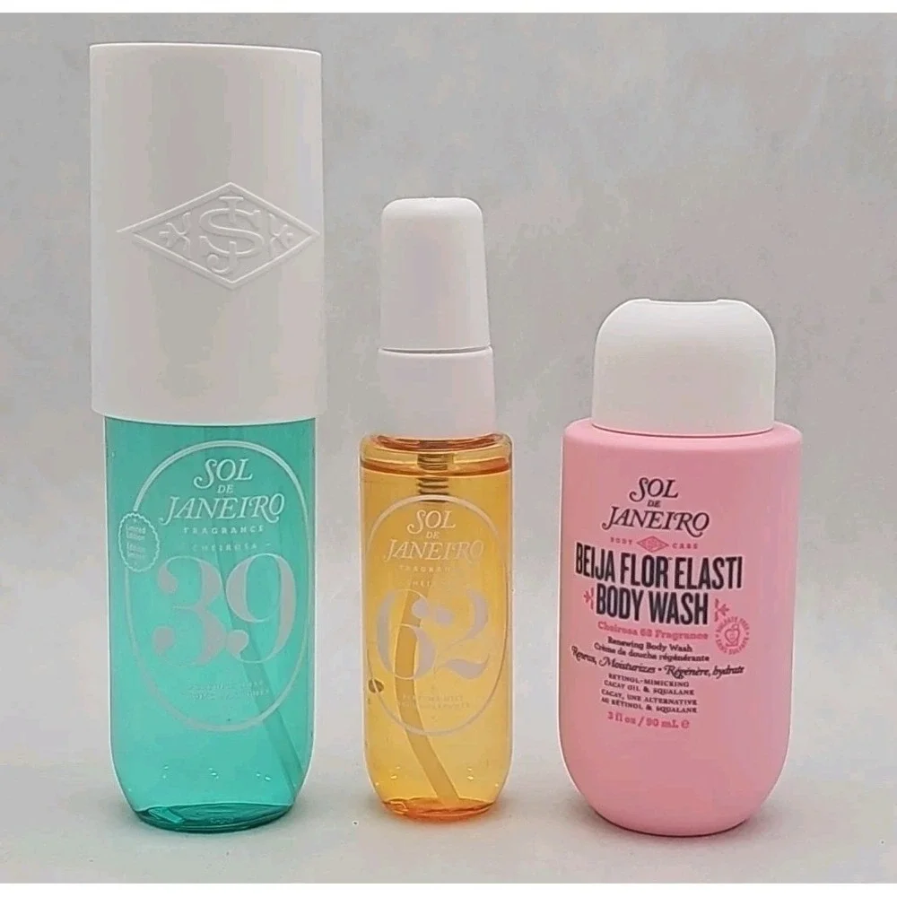 Sol De Janeiro LOT Limited Edition 39 (90ml) 62(30ml) 68(30ml Shower Gel) *READ*